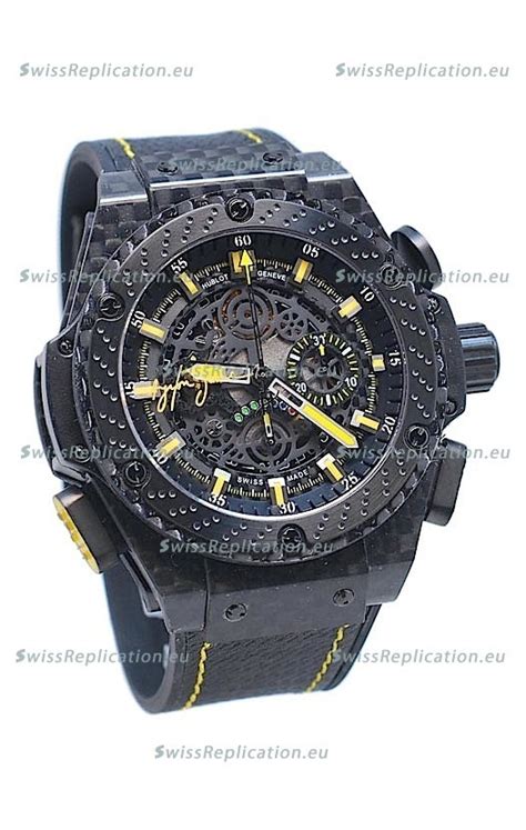 hublot big bang ayrton senna swiss replica watch|how to detect a fake hublot.